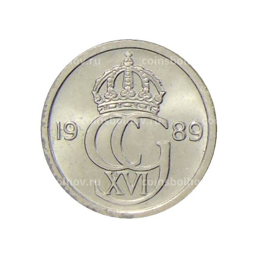 Монета 10 эре 1989 года Швеция