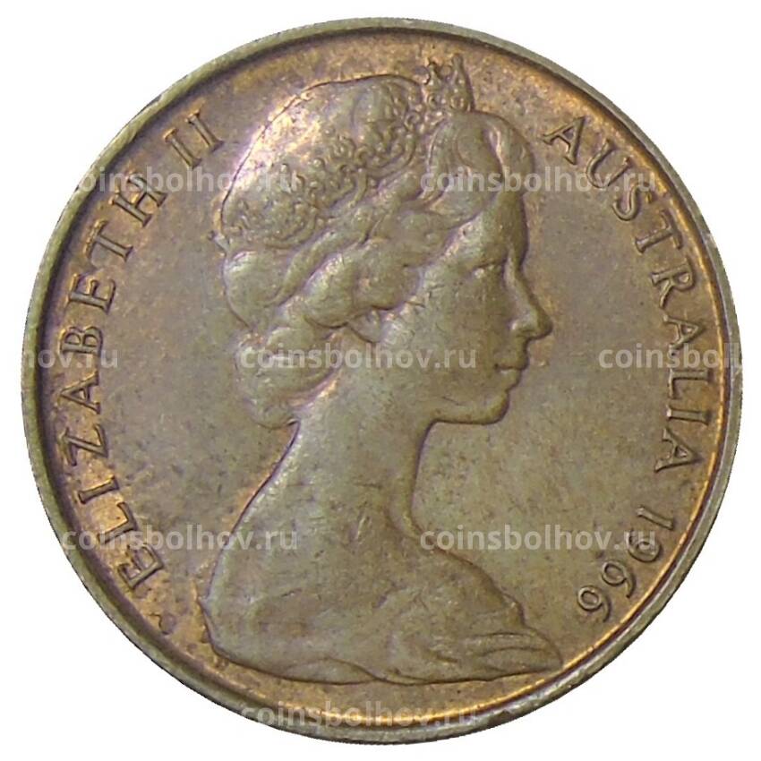 Монета 2 цента 1966 года Австралия