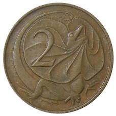 Монета 2 цента 1967 года Австралия (реверс)