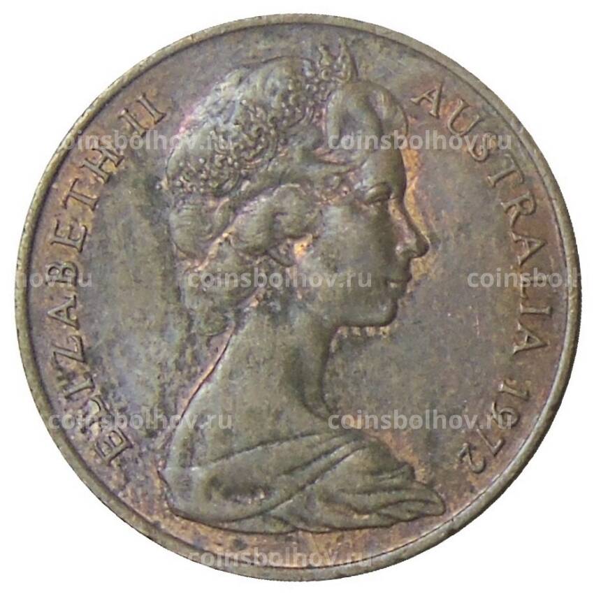 Монета 2 цента 1972 года Австралия