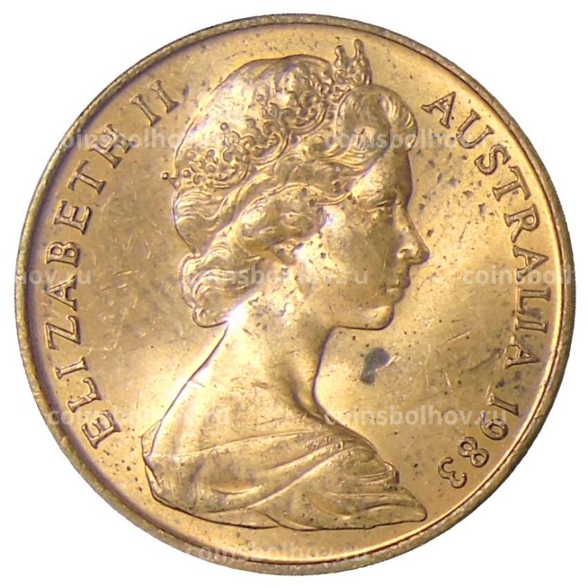 Монета 2 цента 1983 года Австралия