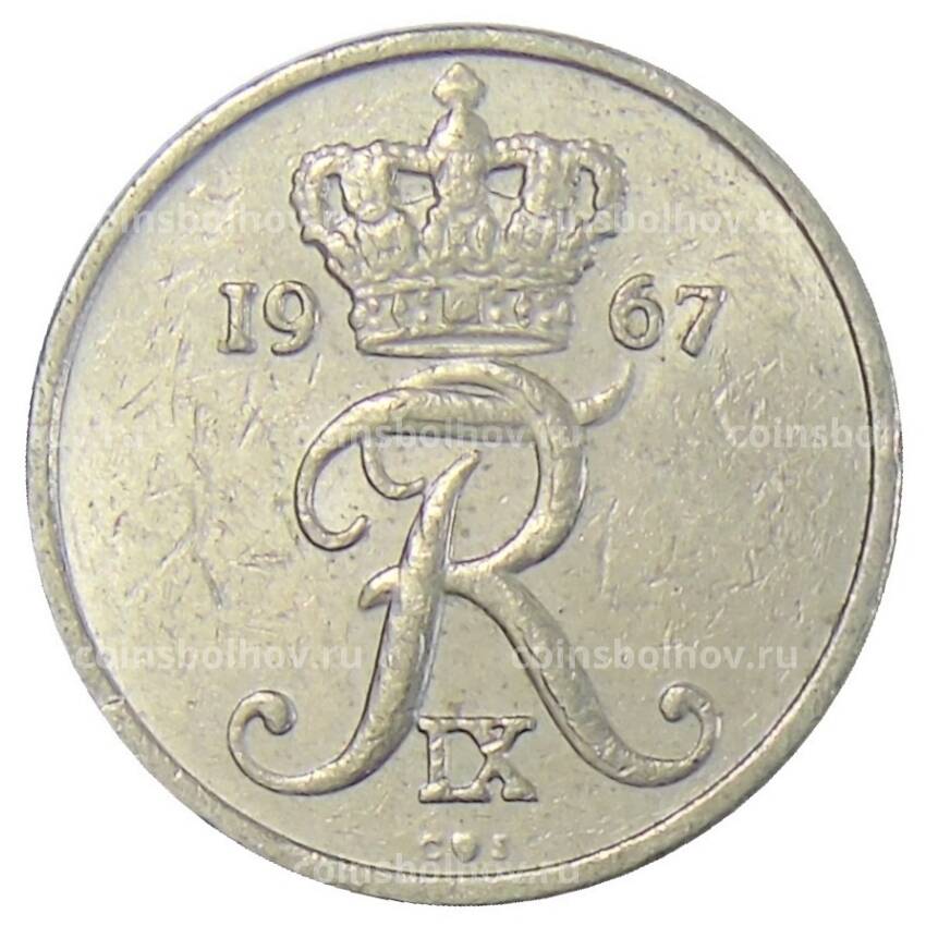 Монета 10 эре 1967 года Дания