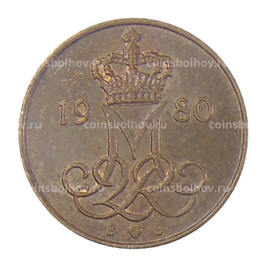 Монета 5 эре 1980 года Дания