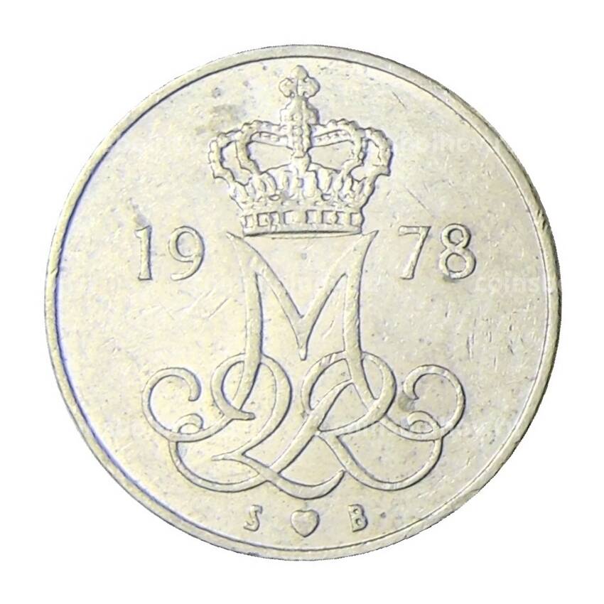 Монета 10 эре 1978 года Дания