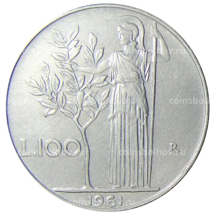 Монета 100 лир 1961 года Италия