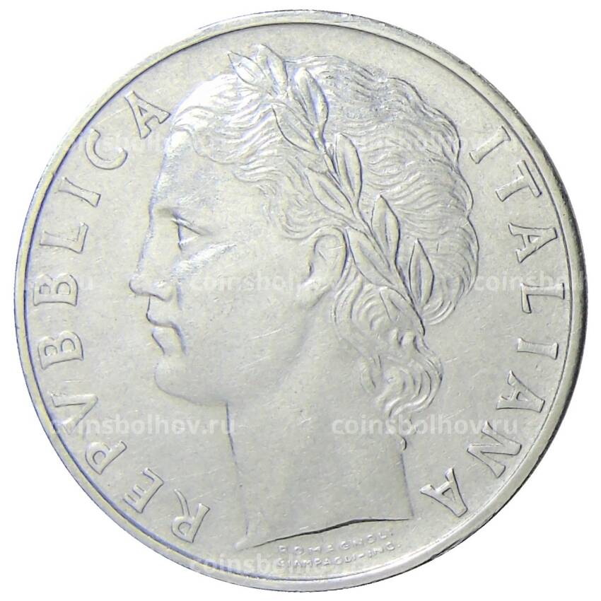 Монета 100 лир 1961 года Италия (вид 2)