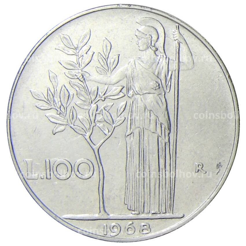 Монета 100 лир 1968 года Италия