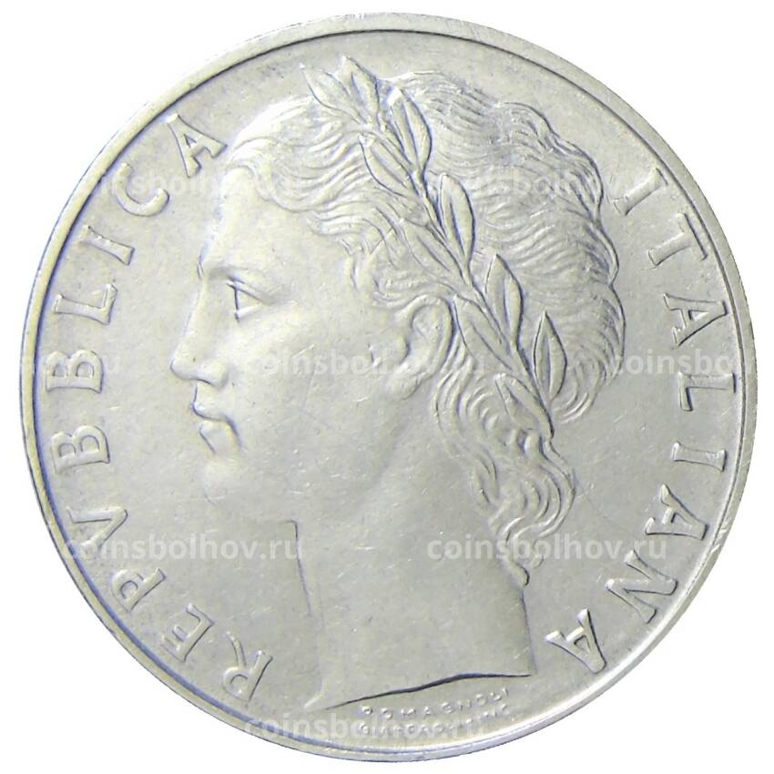 Монета 100 лир 1969 года Италия (вид 2)