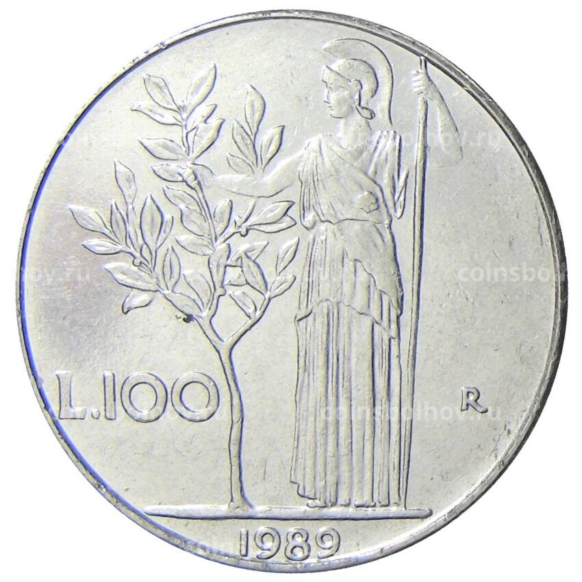 Монета 100 лир 1989 года Италия