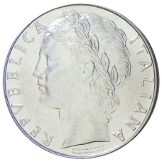 Монета 100 лир 1989 года Италия (реверс)