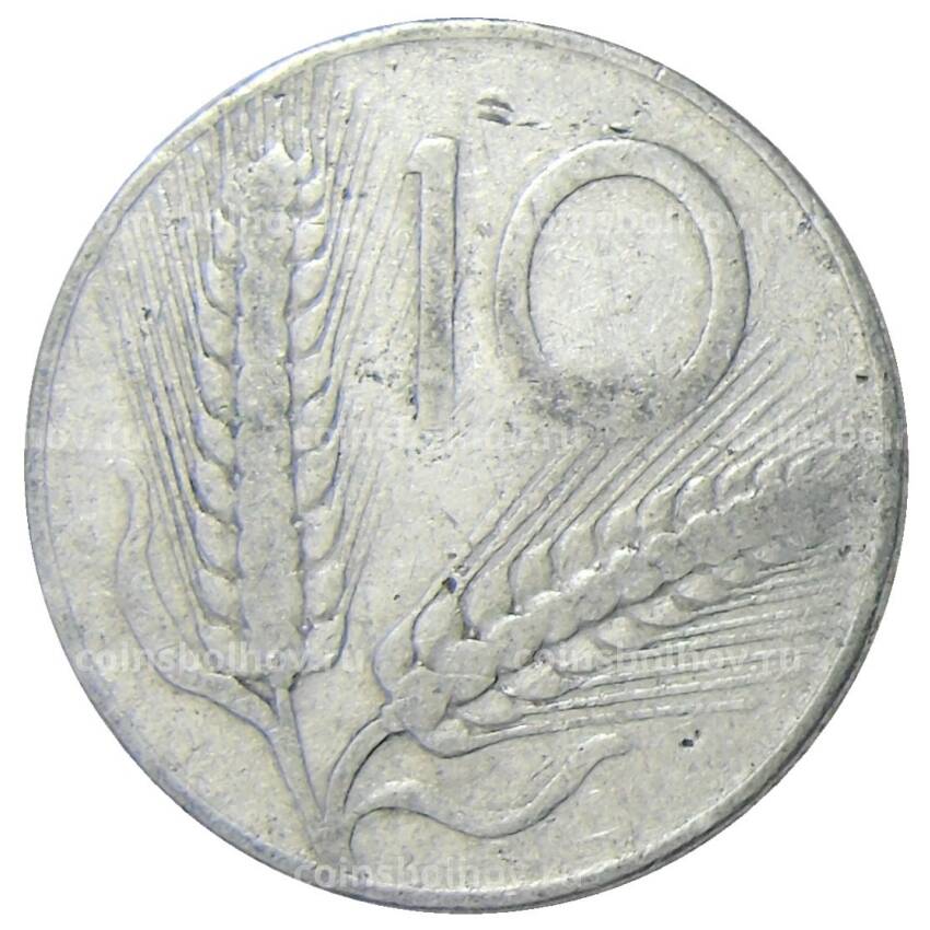 Монета 10 лир 1953 года Италия (вид 2)