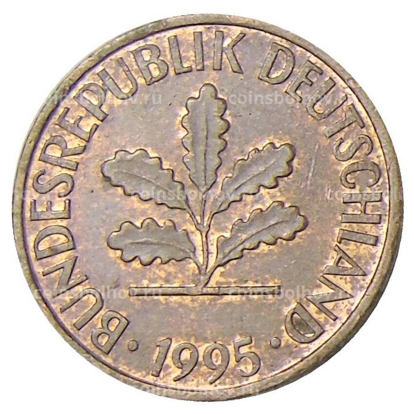 Монета 1 пфенниг 1995 года А Германия