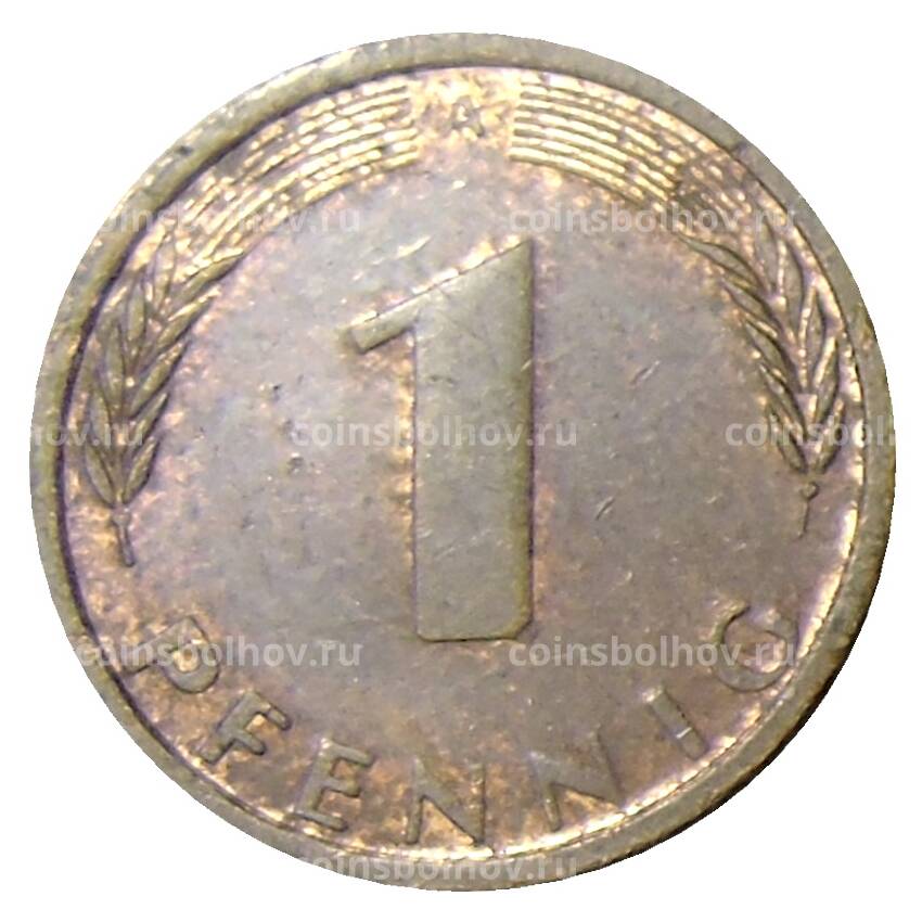 Монета 1 пфенниг 1995 года А Германия (вид 2)