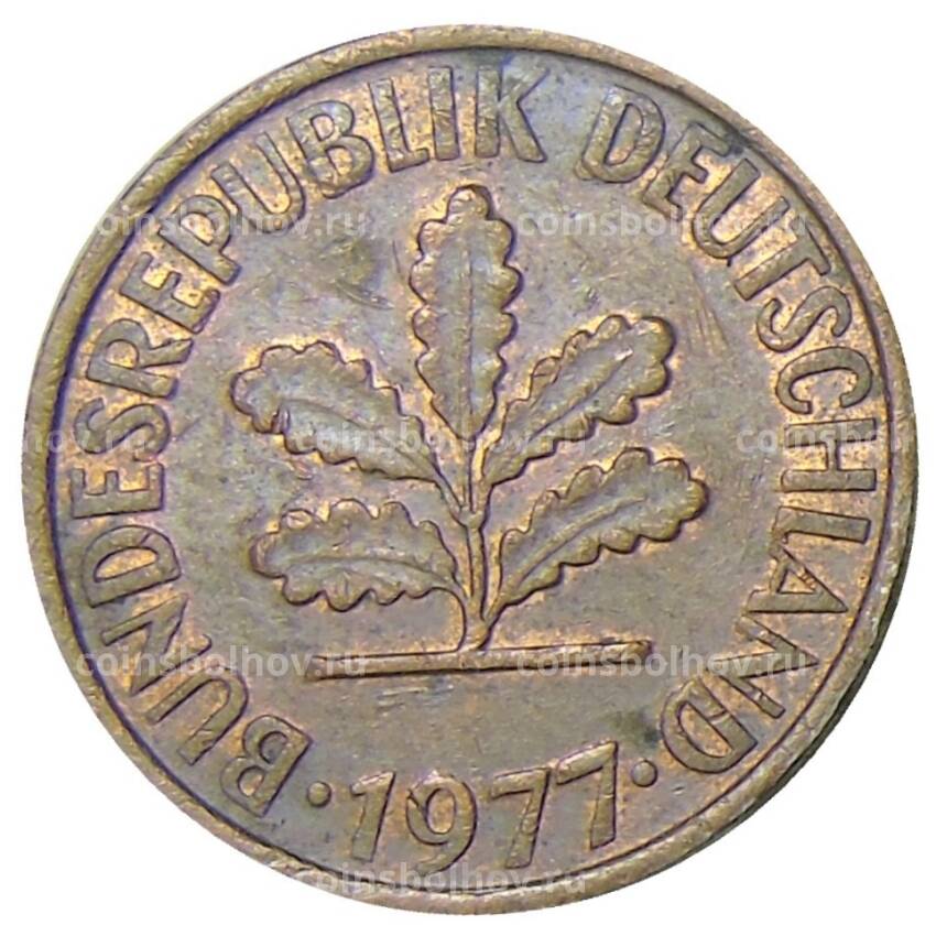 Монета 2 пфеннига 1977 года F Германия