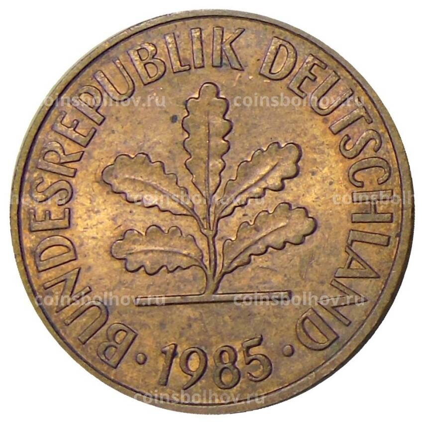 Монета 2 пфеннига 1985 года J Германия