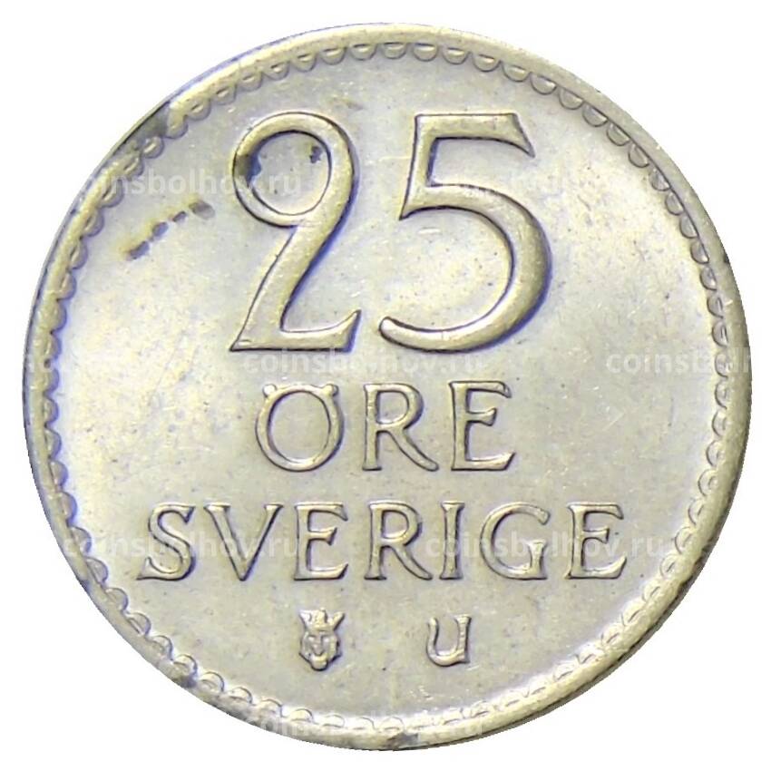Монета 25 эре 1971 года Швеция (вид 2)