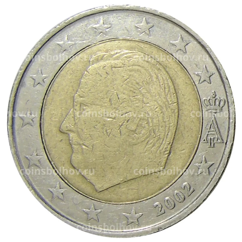 Монета 2 евро 2002 года Бельгия
