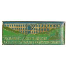 Значок 125 лет со дня основания общины в городе Рейхенбах (Германия)