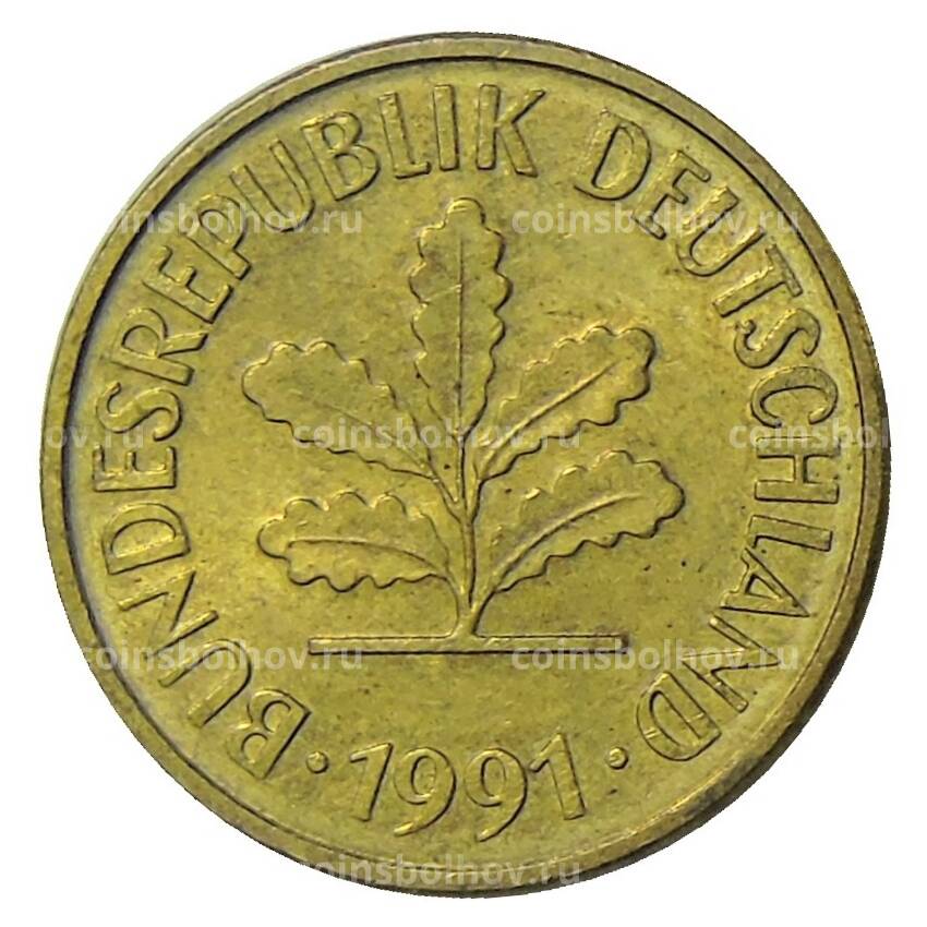 Монета 5 пфеннигов 1991 года  A Германия
