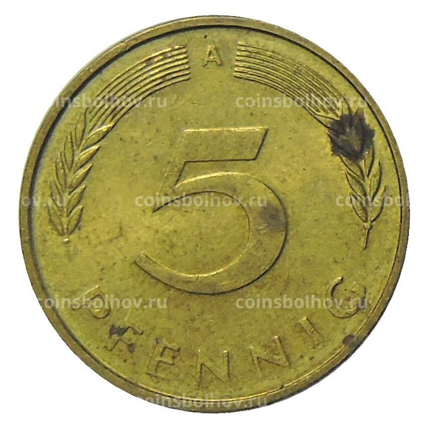 Монета 5 пфеннигов 1991 года  A Германия (вид 2)