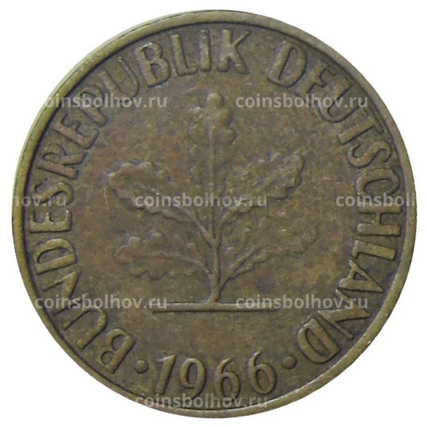 Монета 10 пфеннигов 1966 года  G Германия