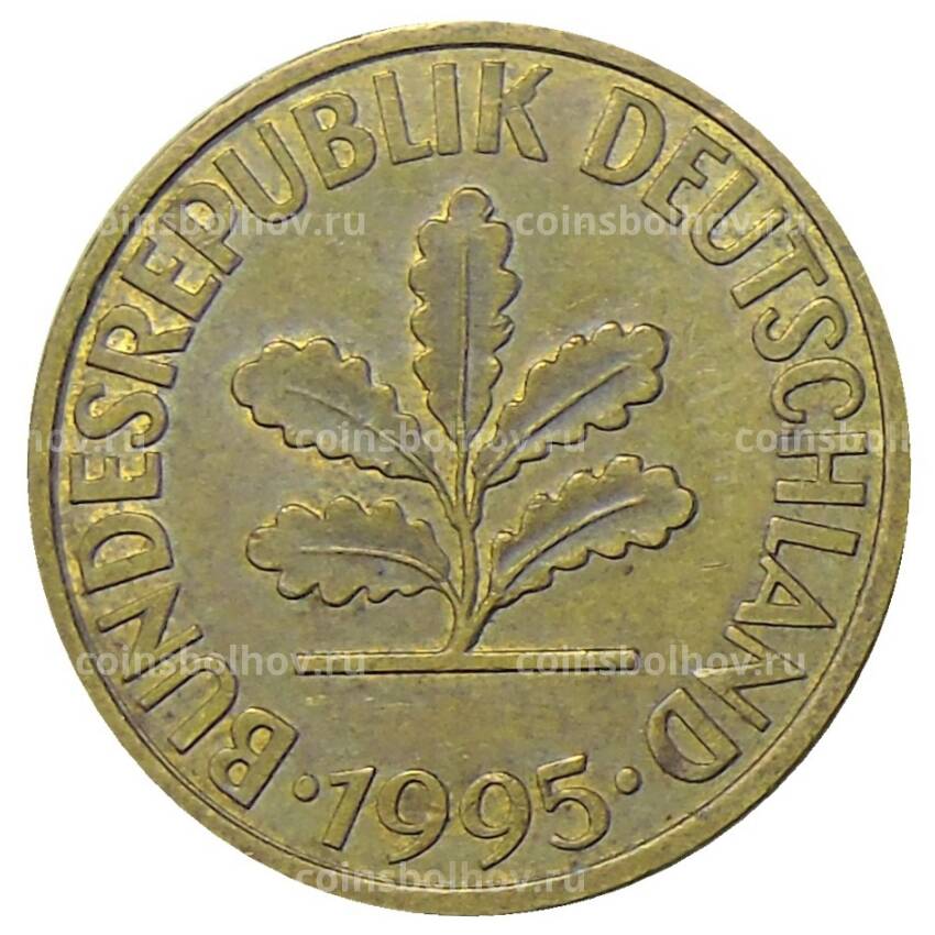 Монета 10 пфеннигов 1995 года  G Германия