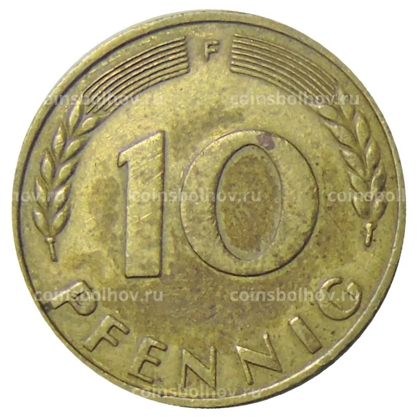 Монета 10 пфеннигов 1949 года  F Германия (вид 2)
