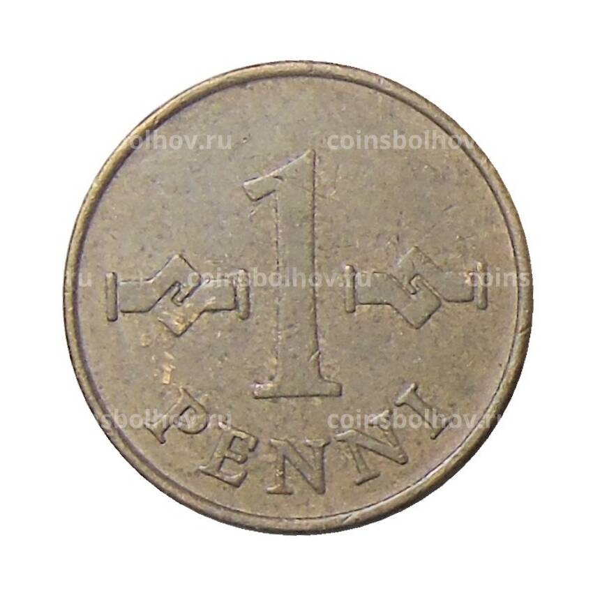 Монета 1 пенни 1965 года Финляндия (вид 2)