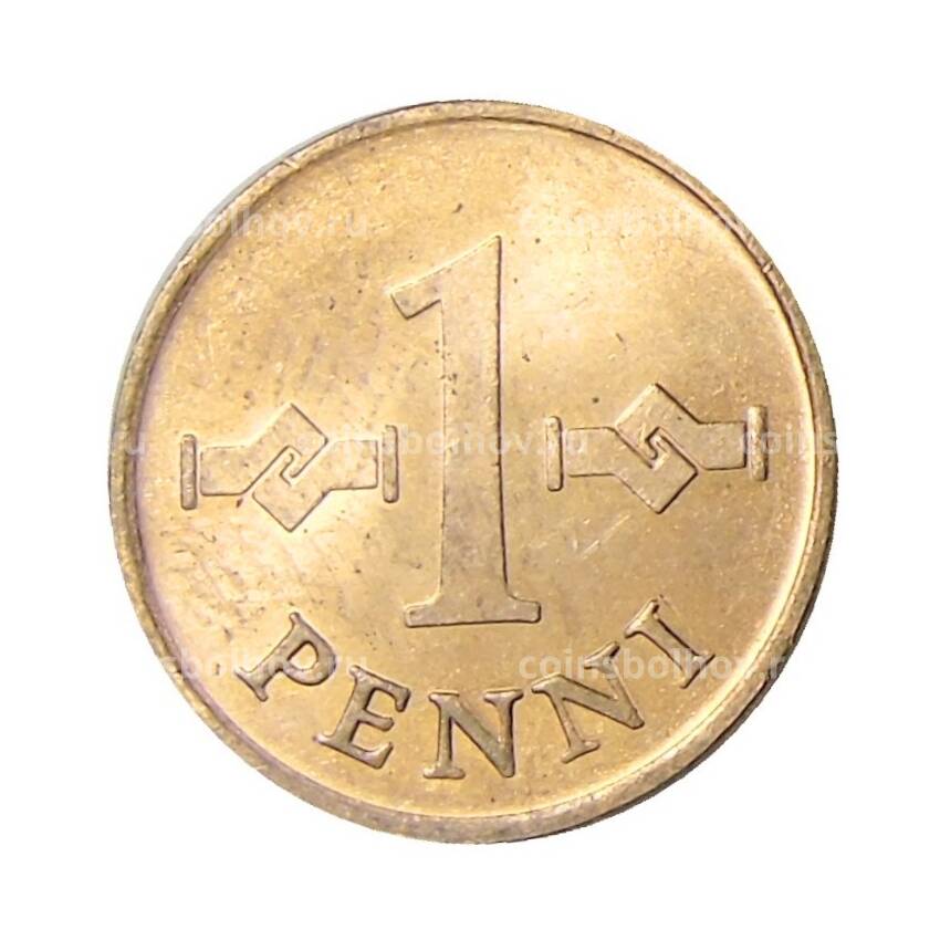 Монета 1 пенни 1967 года Финляндия (вид 2)