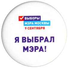 Значок Я выбрал Мэра!