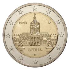 Монета 2 евро 2018 года G Германия Федеральные земли Германиия  Берлин (аверс)
