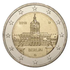 Монета 2 евро 2018 года G Германия Федеральные земли Германиия  Берлин (аверс)