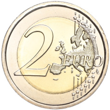 Монета 2 евро 2017 года Сан-Марино (реверс)
