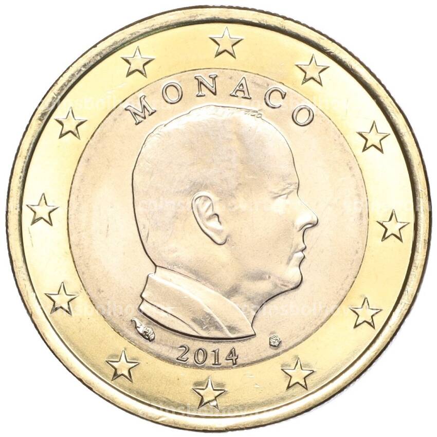 Монета 1 евро 2014 года Монако