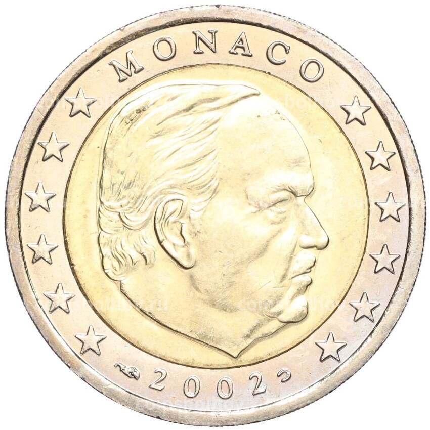 Монета 2 евро 2002 года Монако
