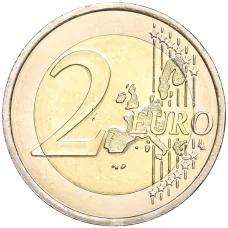 Монета 2 евро 2002 года Монако (реверс)