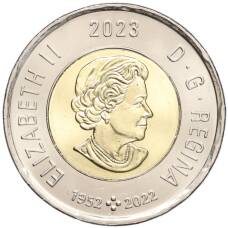 Монета 2 доллара 2023 года Канада —  День коренных жителей Канады (Цветная) (реверс)