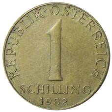 Монета 1 шиллинг 1982 года Австрия (аверс)