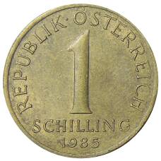 Монета 1 шиллинг 1985 года Австрия (аверс)