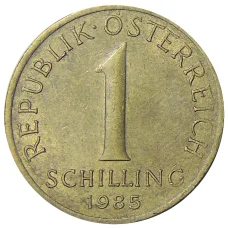 Монета 1 шиллинг 1985 года Австрия (аверс)