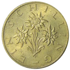 Монета 1 шиллинг 1986 года Австрия (реверс)