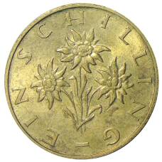 Монета 1 шиллинг 1990 года Австрия (реверс)