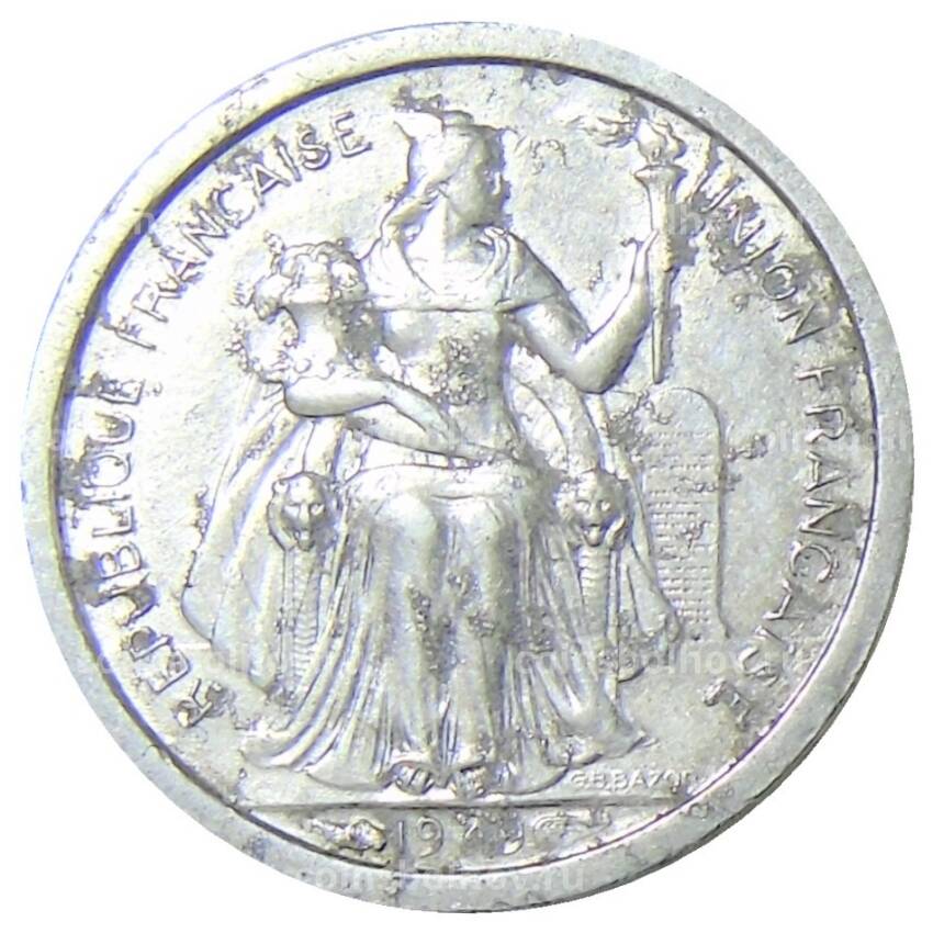 Монета 50 сантим 1949 года Французская Океания (вид 2)