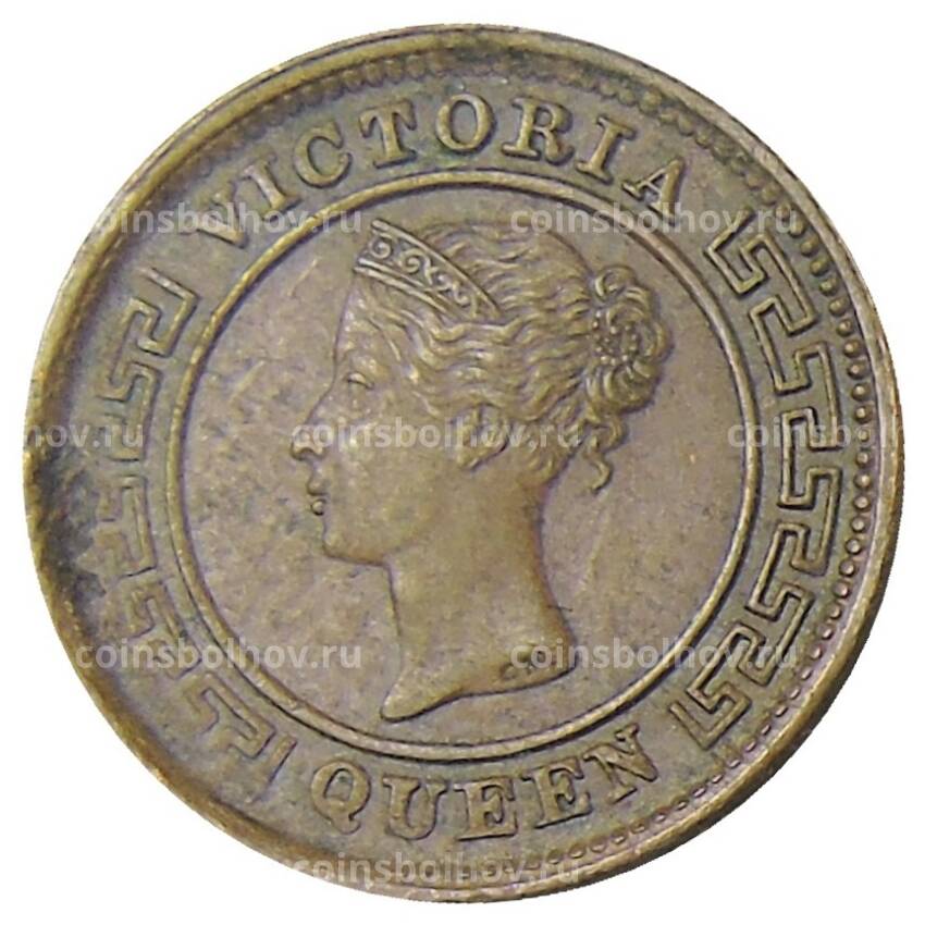 Монета 1/4 цента 1898 года Британский Цейлон (вид 2)