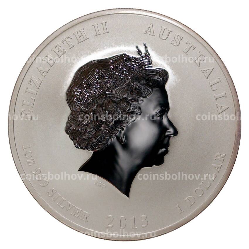 Монета 1 доллар 2013 года Австралия — Год змеи (вид 2)