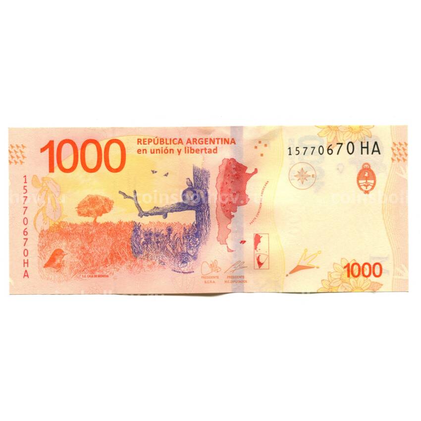 Банкнота 1000 песо Аргентина
