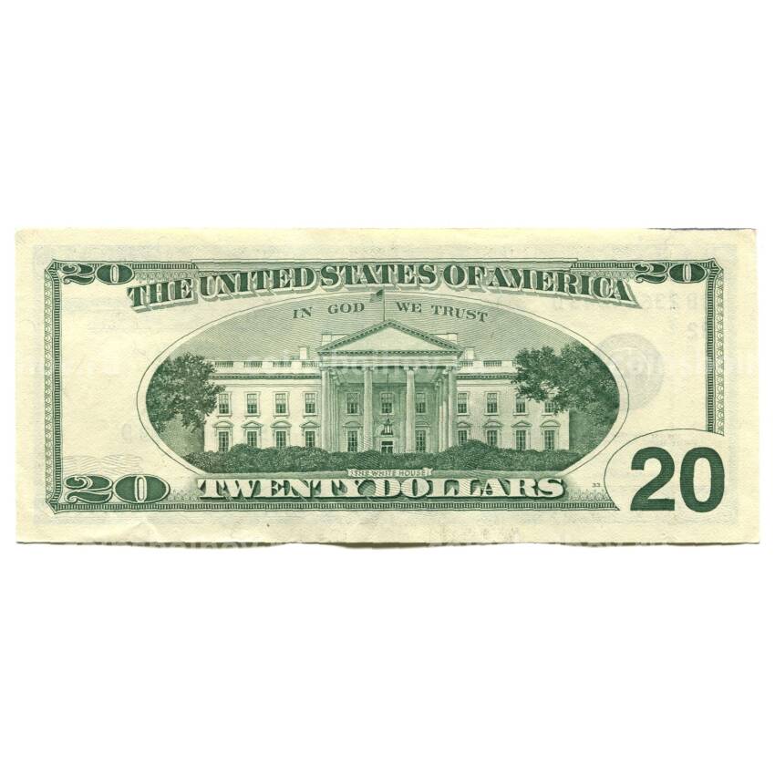 Банкнота 20 долларов 2001 года США (вид 2)