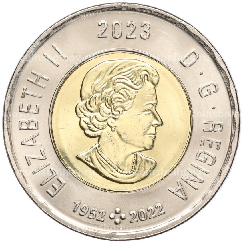 Монета 2 доллара 2023 года Канада —  100 лет со дня рождения Жан-Поля Риопеля (вид 2)