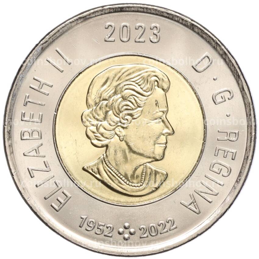 Монета 2 доллара 2023 года Канада —  100 лет со дня рождения Жан-Поля Риопеля (Цветная) (вид 2)