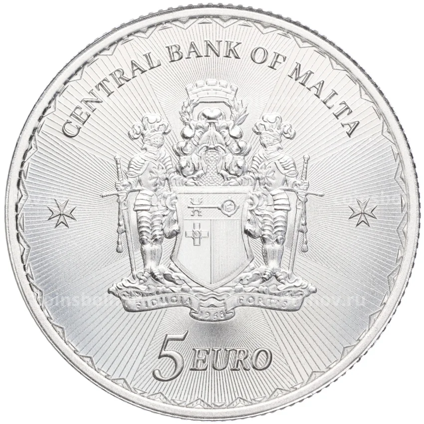 Монета 5 евро 2023 года Мальта —  Мальтийский крест (вид 2)